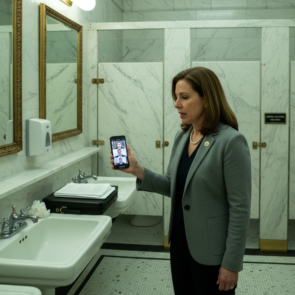 Texas Democrat Says She Was Told It’s a Felony to Be on Call From Capitol Bathroom