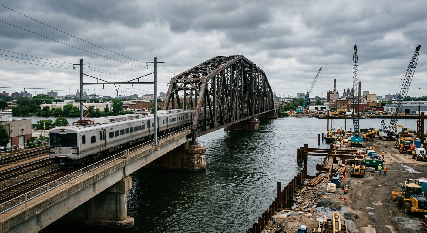 NJ Transit Faces Five Weeks of Schedule Disruptions Due to Portal Bridge Construction