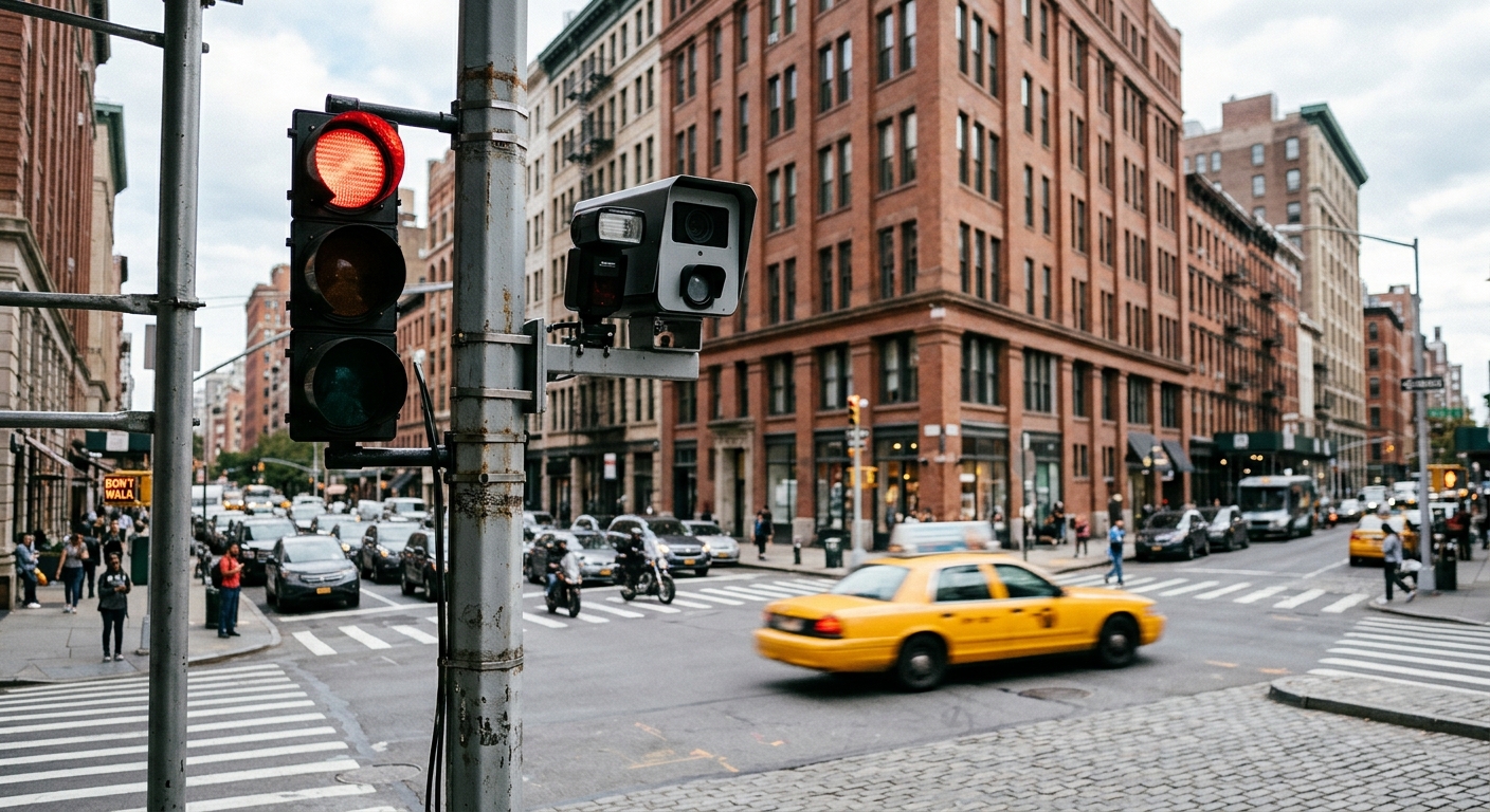 NYC Installs Red Light Cameras at 600 Intersections, Hits State-Law Limit